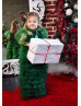 Green Tulle Flower Girl Dress Christmas Dress